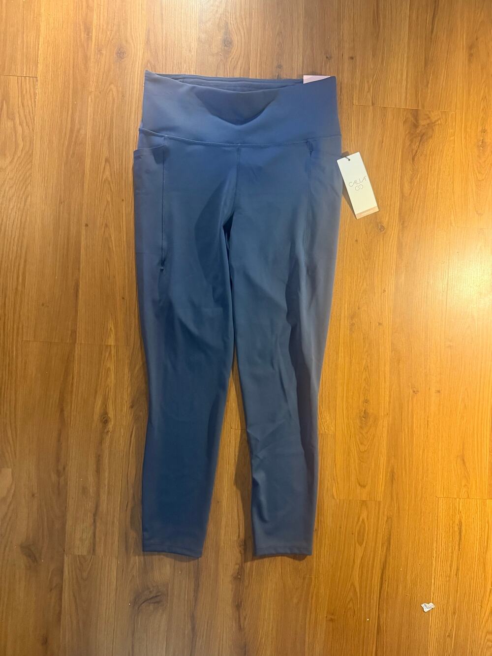 New CALIA PowerMove Leggings Size Medium Ardosia Slate Gray Blue MSRP $98